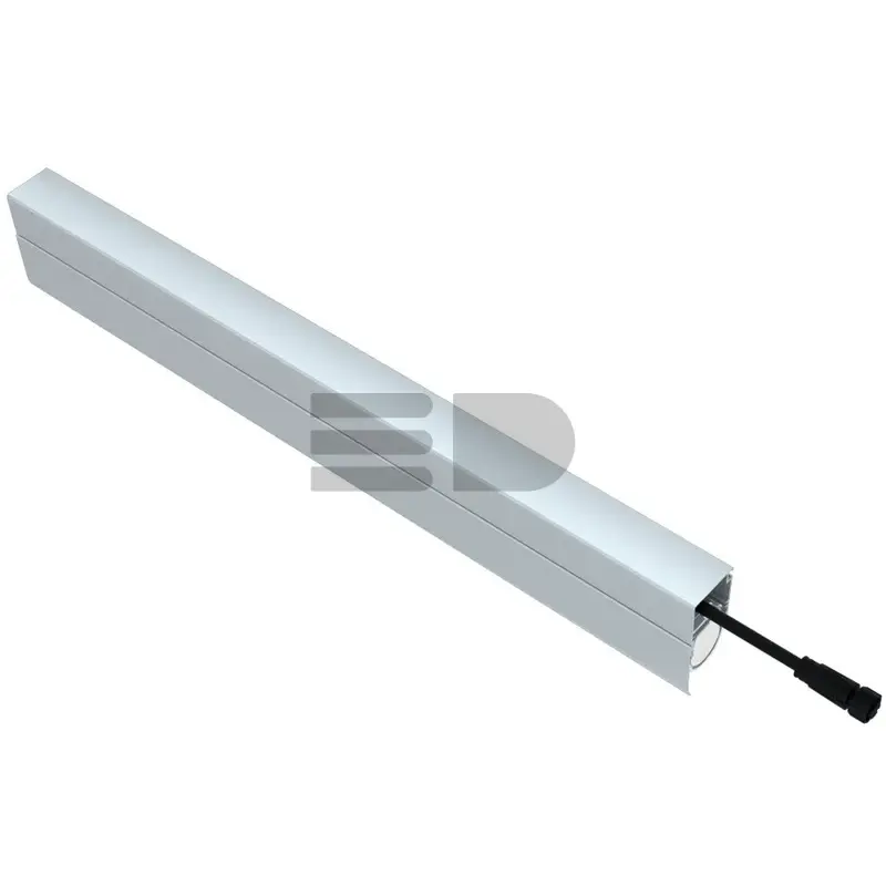 Modern ISV Optic 8 500мм (16Вт/м) 48В DC CRI80 4000К 70° (Профиль, козырек, транзитное штепсельное соединение)