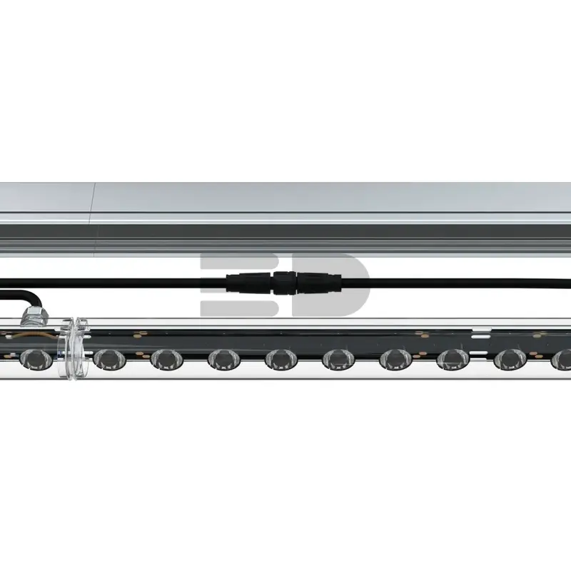 Modern ISV Optic 3 250мм (12Вт/м) 48В DC CRI80 5000К 70° (Профиль, козырек, транзитное штепсельное соединение)