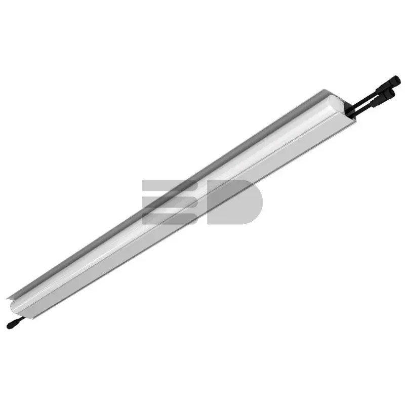 Modern ISV RGBW 18 1000мм (18Вт/м) 48В DC 1 пикс. DMX CRI80 5000К Опал (Профиль, козырек, транзитное штепсельное соединение)